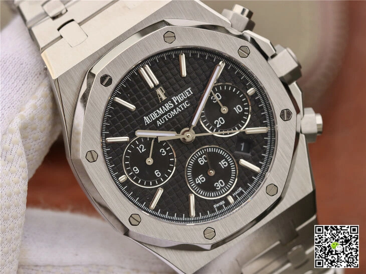 Audemars Piguet Royal Oak Chronograph 26320ST.OO.1220ST.01 OM Factory 1:1 Best Edition Replica Watch Black Dial
